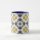 Mediterranean Lemon Tile Italian Talavera Mok (Midden)