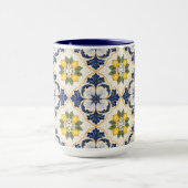 Mediterranean Lemon Tile Italian Talavera Mok (Midden)