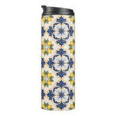 Mediterranean Lemon Tile Italian Talavera Thermosbeker (Geroteerd rechts)