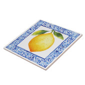 Mediterranean Lemon Tuscan Rustic Tegeltje (Zijkant)