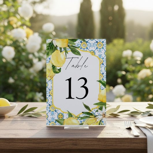 Mediterranean Lemon Wedding  Kaart