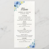 Mediterranean Lemon Wedding Programmakaart (Voorkant)