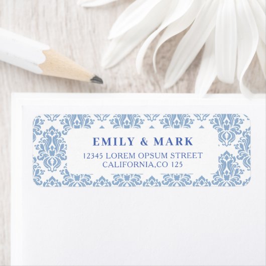 Mediterranean Lemon Wedding Retouradres Etiket (Insitu)