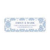 Mediterranean Lemon Wedding Retouradres Etiket (Voorkant)