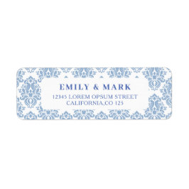 Mediterranean Lemon Wedding Retouradres Etiket