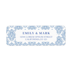 Mediterranean Lemon Wedding Retouradres Etiket
