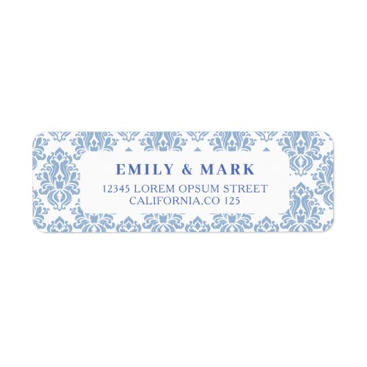 Mediterranean Lemon Wedding Retouradres Etiket (Voorkant)