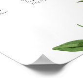 Mediterranean Lemon Wedding Seating Chart  Poster (Hoek)