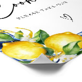 Mediterranean Lemons Vrijgezellenfeest Cookies Sig Poster (Hoek)