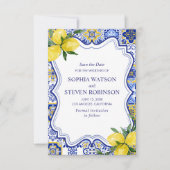 Mediterranean Love: A Wedding Celebration Save The Date (Voorkant)