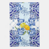 Mediterranean,majolica,tiles Tablecloth Theedoek (Verticaal)