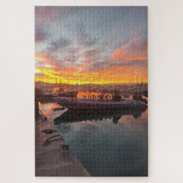 Mediterranean Moments nr.3 Zonsopgang haven van Al Legpuzzel
