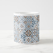 Mediterranean Moroccan Tile pattern Grote Koffiekop (Voorkant)