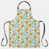 Mediterranean Orange & Teal Botanical Citrus Schort (Voorkant)