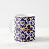 Mediterranean Pattern Kitchen Koffiemok (Voorkant links)