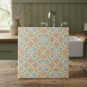 Mediterranean Pattern Pat#13 Terra Cotta ID1195 Tegeltje