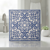 Mediterranean Pattern Pat#5 Blue Ivory ID1195 Tegeltje