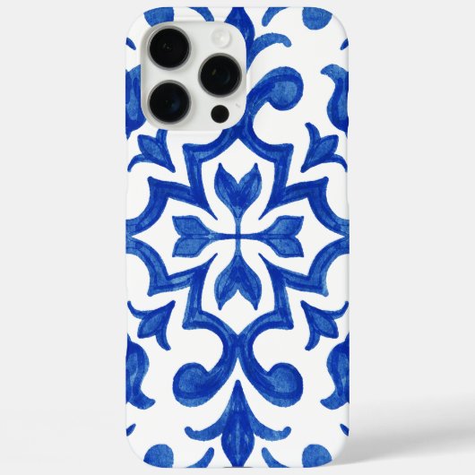 Mediterranean Portuguese Blue Tile Case-Mate iPhone Case (Achterkant)