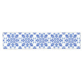 Mediterranean Portuguese Blue Tile Korte Tafelloper (Horizontaal)