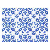 Mediterranean Portuguese Blue Tile Tafelkleed (Voorkant (Horizontaal))