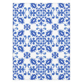 Mediterranean Portuguese Blue Tile Tafelkleed (Voorkant)