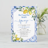 Mediterranean Positano Main Squeeze Vrijgezellenfe Kaart (Staand voorkant)