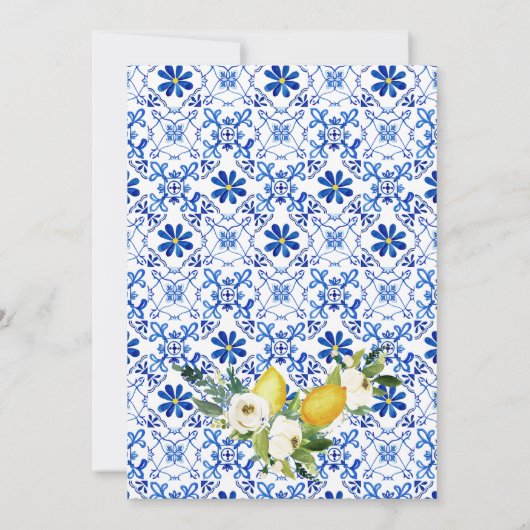 Mediterranean Positano Main Squeeze Vrijgezellenfe Kaart (Achterkant)