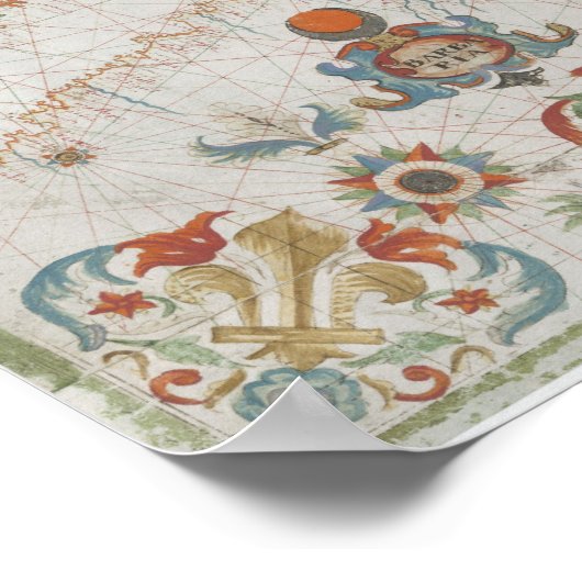 Mediterranean Sea Old Map Poster (Hoek)