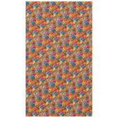 Mediterranean Streets — Colorful Houses Pattern Tafelkleed (Voorkant)