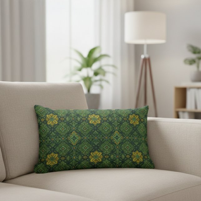 Mediterranean Style Decorative Cushion - Green Kussen (Creator heeft geüpload)