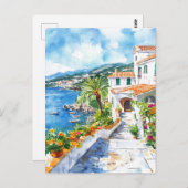 Mediterranean Summer Briefkaart (Voorkant / Achterkant)