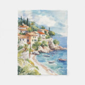 Mediterranean Summer Fleece Deken (Voorkant)