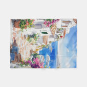 Mediterranean Summer Fleece Deken (Voorkant (Horizontaal))