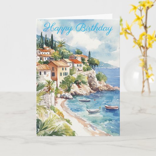 Mediterranean Summer Kaart (Gele Bloem)