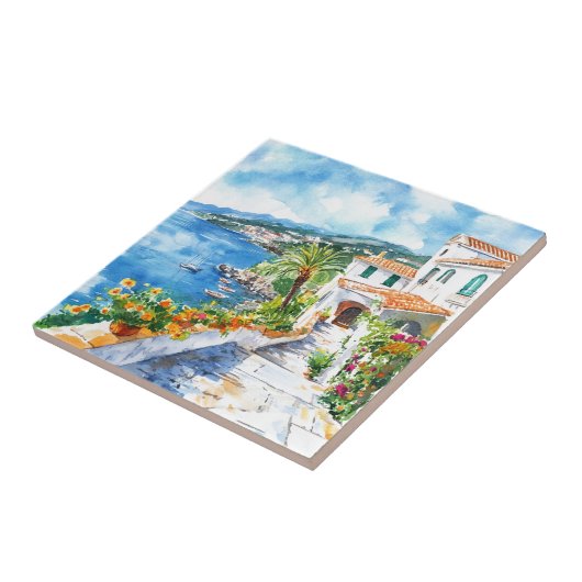 Mediterranean Summer Tegeltje (Zijkant)