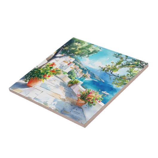 Mediterranean Summer Tegeltje (Zijkant)