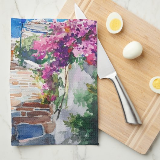 Mediterranean Summer Theedoek (Quarter Fold)