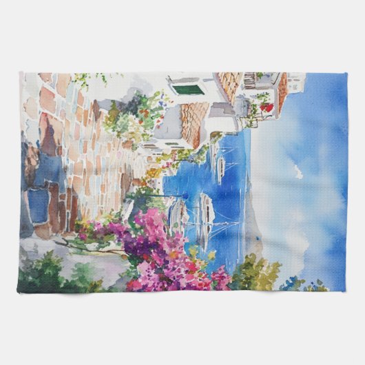 Mediterranean Summer Theedoek (Horizontaal)