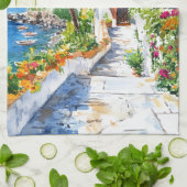 Mediterranean Summer Theedoek (Gevouwen)