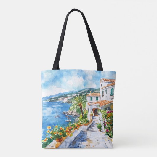 Mediterranean Summer Tote Bag (Achterkant)