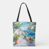 Mediterranean Summer Tote Bag (Achterkant)