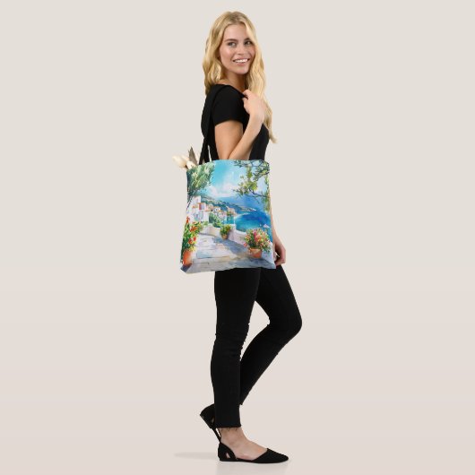 Mediterranean Summer Tote Bag (Op model)