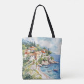 Mediterranean Summer Tote Bag (Achterkant)