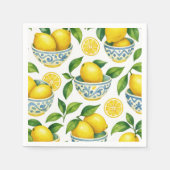 Mediterranean Summer Watercolor Servet (Voorkant)