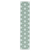Mediterranean Teal Tile Pattern Medium Tafelloper (Voorkant)