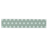 Mediterranean Teal Tile Pattern Medium Tafelloper (Horizontaal)