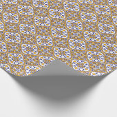 Mediterranean Tile Elegant Boho Cadeaupapier (Hoek)