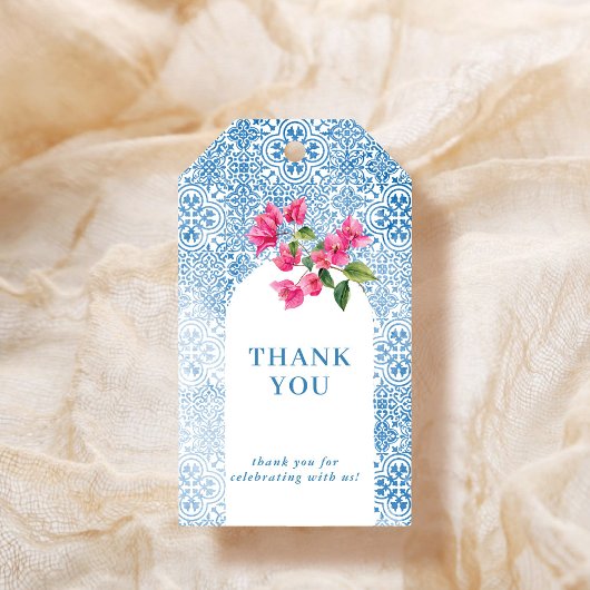 Mediterranean tile pattern Thank you Cadeaulabel