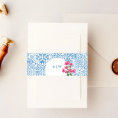 Mediterranean tile pattern uitnodigingen wikkel