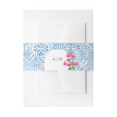 Mediterranean tile pattern uitnodigingen wikkel (Voorkant Voorbeeld)